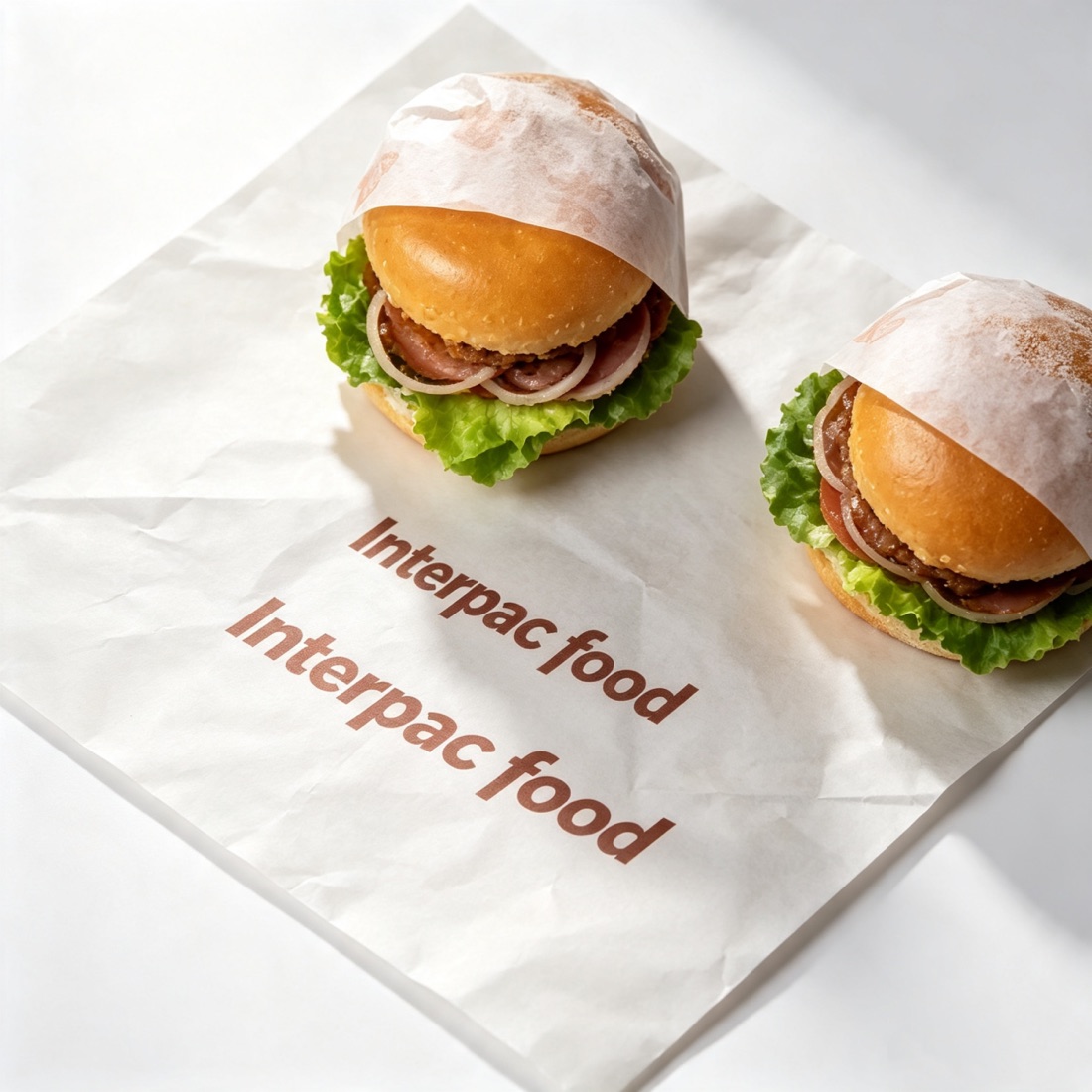 Printed greaseproof burger wraps