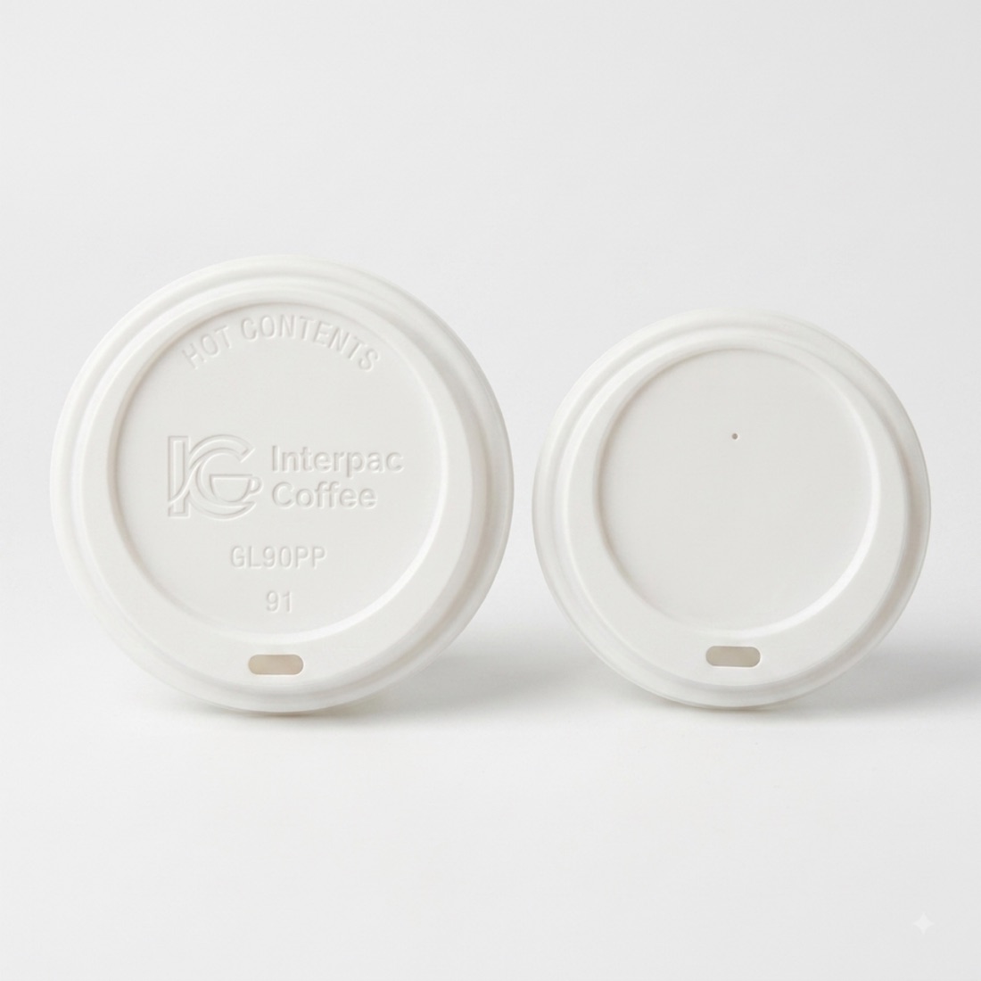 Sip-through hot cup lids for coffee