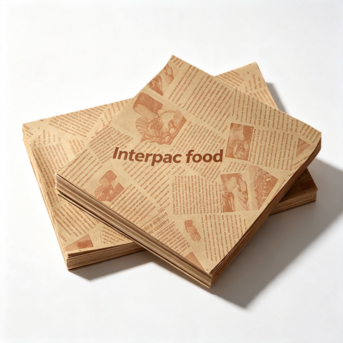 Printed greaseproof tray liners for a quick-service restaurant