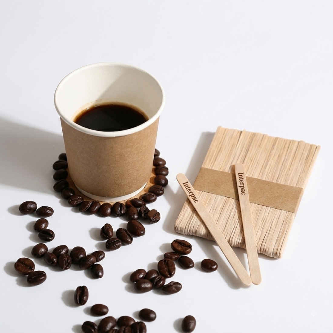 Birch wood coffee stirrers